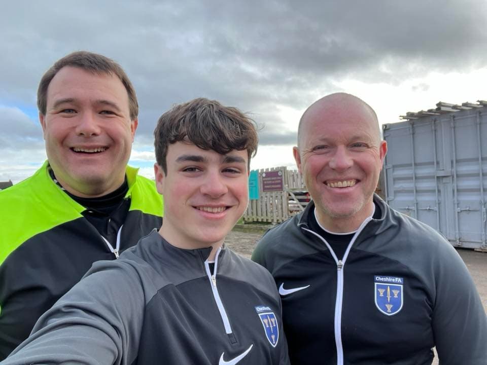 Mark Watson receiving recognition from Chester RA