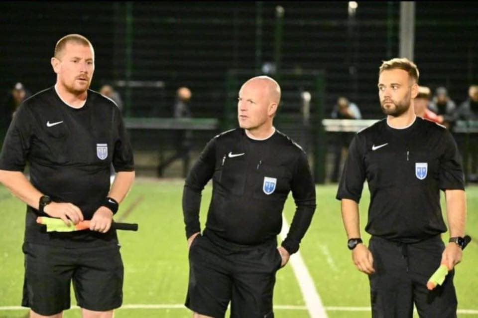 Jake Jones officiating a grassroots fixture